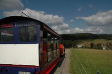Bei herrlichem Sonnenschein und blauem Himmel.